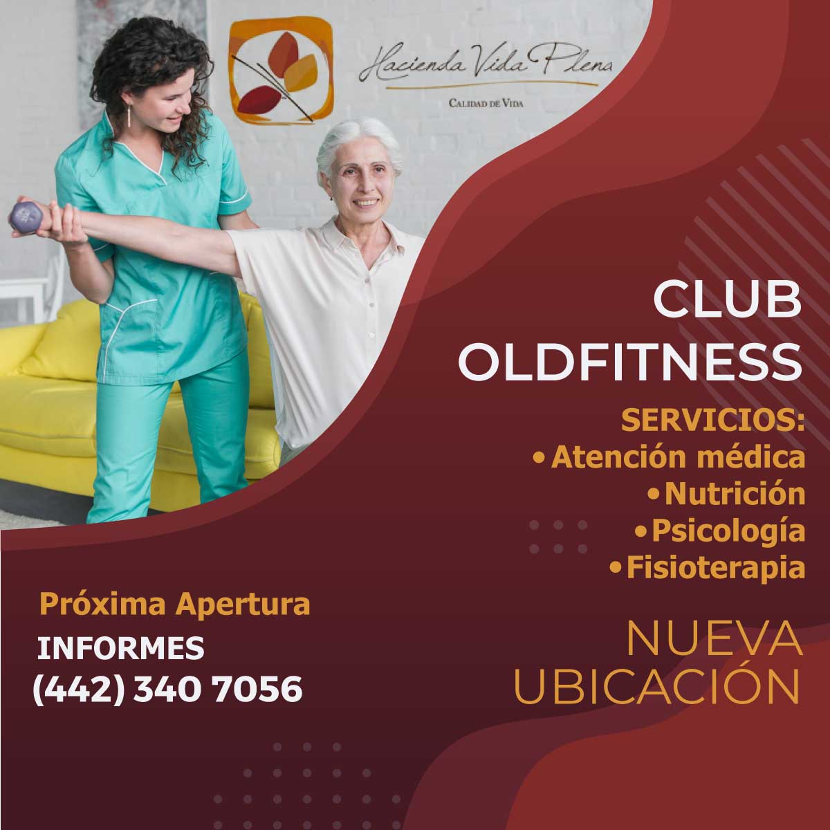 Club y gimnasio para adultos mayores Querétaro
